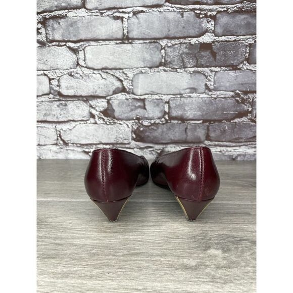 VTG Bally Maroon Leather England Pumps Dress Heels Women Sz 5M US/3UK/35EU READ - Picture 4 of 16